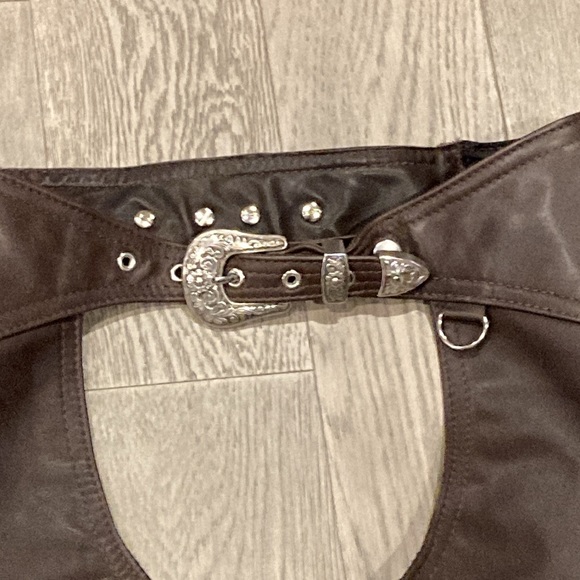 Custom Made Leather Jacket and Chaps set - Picture 10 of 14